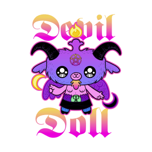 Devil Doll Cute Kawaii Baphomet Pastel Goth T-Shirt