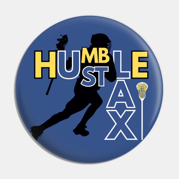 Lacrosse Humble and Hustle Pin by ChristianFaithWear