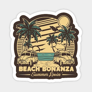 Beach bonanza Magnet