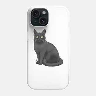 Burmese Cat - Black Phone Case