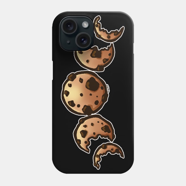 Phases of the Cookie (Chocolate Chip) Phone Case by Jan Grackle