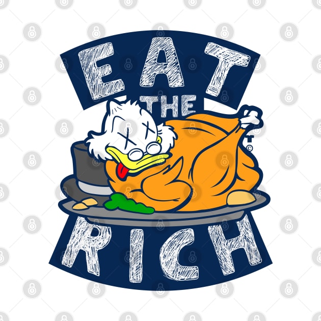 EAT THE RICH DUCK sticker by TaizTeez by TaizTeez