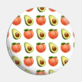 Avocado and peach Pin