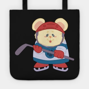 Hockey Cute Hamster Rat Player - Kids gift print Tote