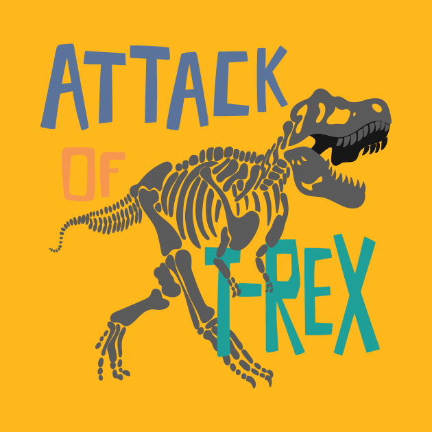 Attack of T-Rex by WorldDinosaurs