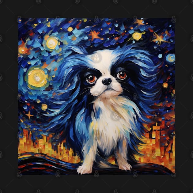 Japanese Chin at Night by NatashaCuteShop