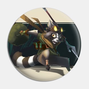 Raccoon Burglar Pin