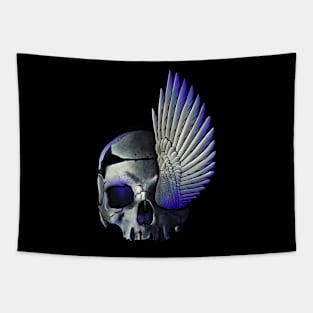 Skull Wing Design Art Tapestry