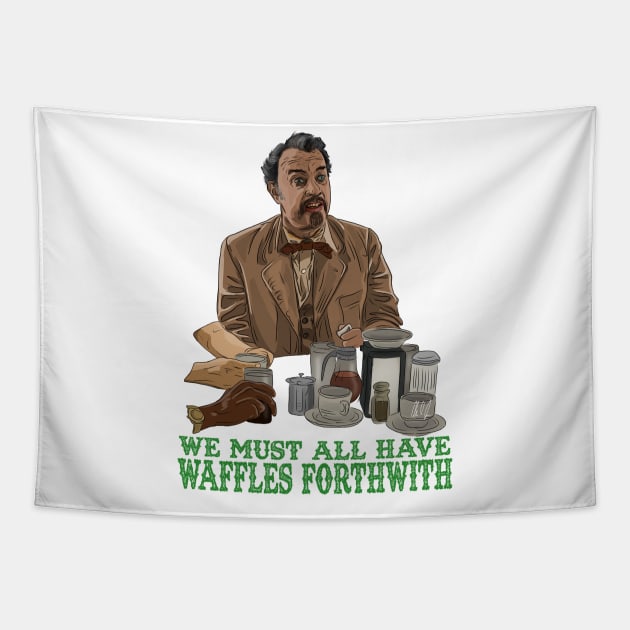 Ladykillers: Waffles Forthwidth Tapestry by 51Deesigns