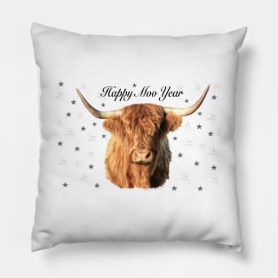 Happy Moo Year Cow Pillow