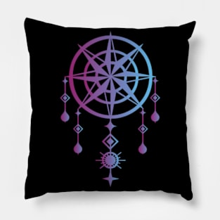 Wind rose and dream mandala Pillow