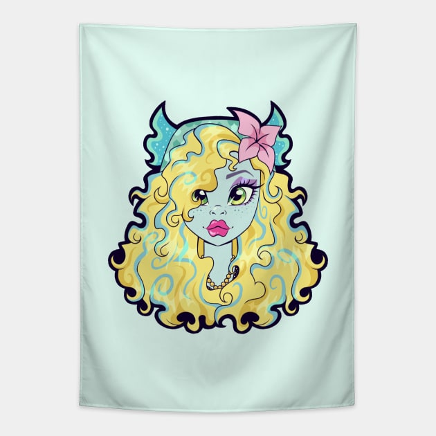 Monster High Lagoona G1 Tapestry by Bratzoid