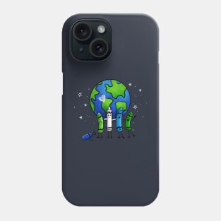 Earth Day Color Crayons Phone Case