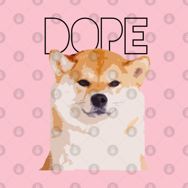 Dope Dog Shiba Inu Shibe by renzkarlo