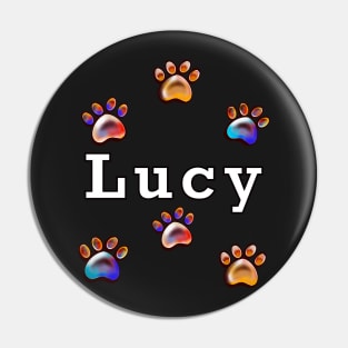 The best personalised dog gifts 2022 - Lucy name Pin