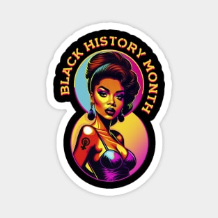 Colorful Black history month Black queen Black Woman Empowerment Magnet