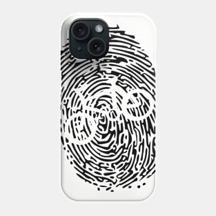 Biker's Fingerprint T-Shirt Phone Case