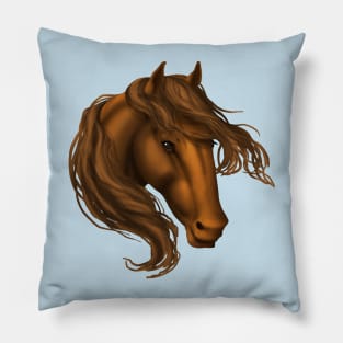 Horse Head - Chestnut Pillow