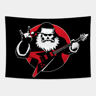 Heavy Metal Santa Claus Tapestry