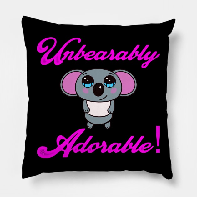 Totes Adorbs Pillow by Wyrd Merch