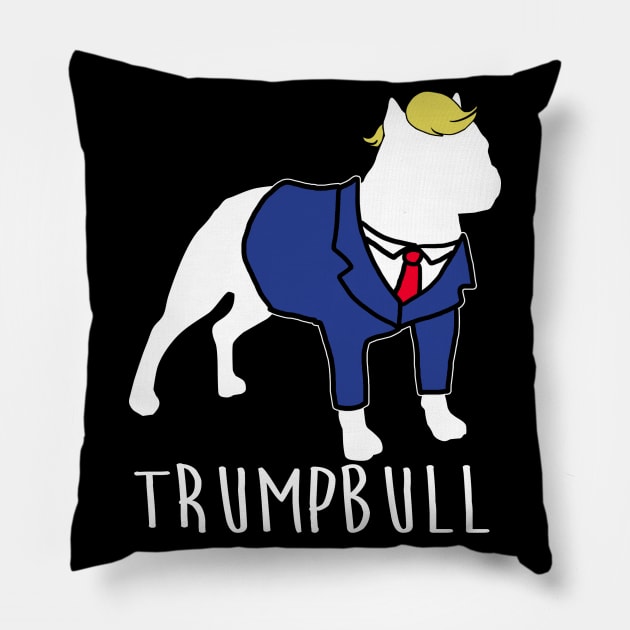 Trumpbull - Donald Trump Pillow by fromherotozero