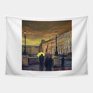 The Yellow Umbrella Tapestry