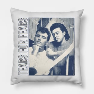 Tears For Fears • • Retro Style Aesthetic Design Pillow