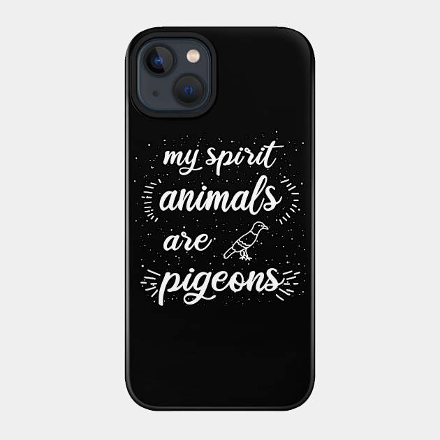 Vintage pigeons retro design spirit animal accessories - Pigeon - Phone Case