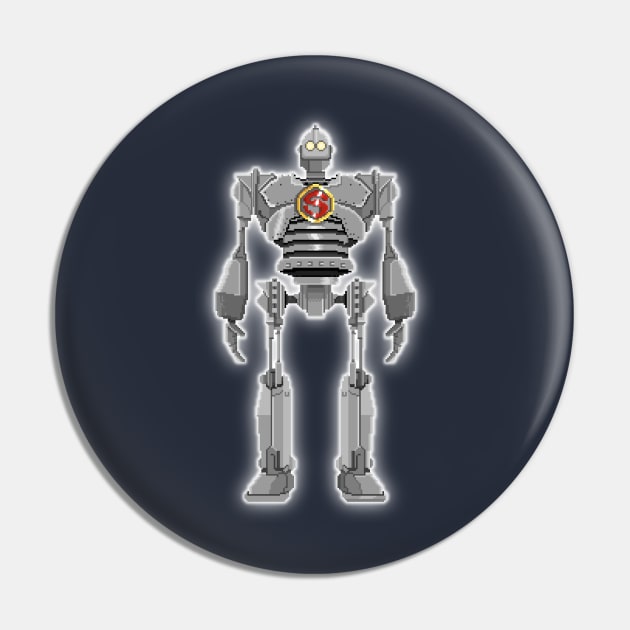 Iron Giant Pixel Edition Pin by rokrjon