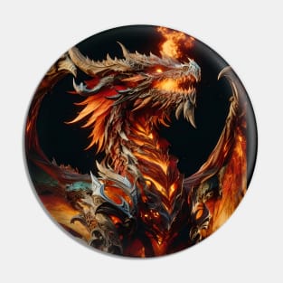 Dark Fantasy Dragon Pin