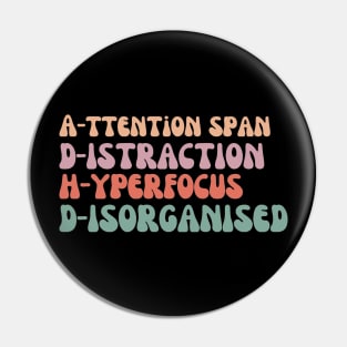 Funny ADHD Design Pin