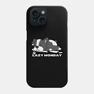 Dog lazy monday Phone Case