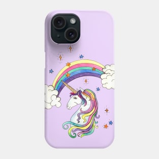 rainbow unicorn Phone Case