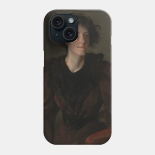 Study of a Young Woman by William Merritt Chase Phone Case