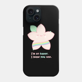 Happy Greetings Life Quotes logo Design Phone Case