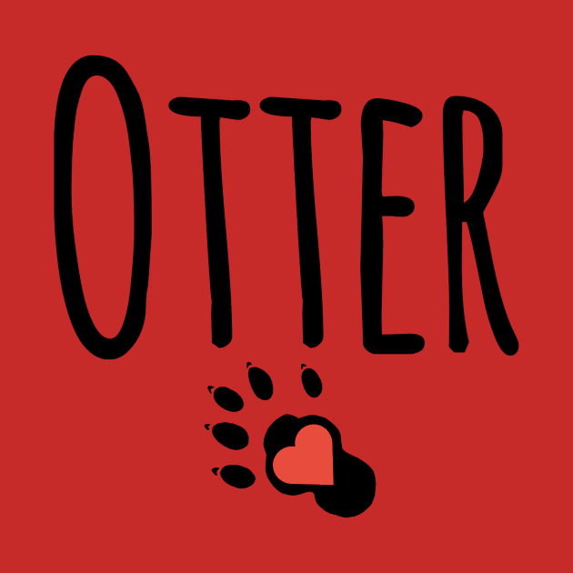 Otter Heart Paw by JasonLloyd