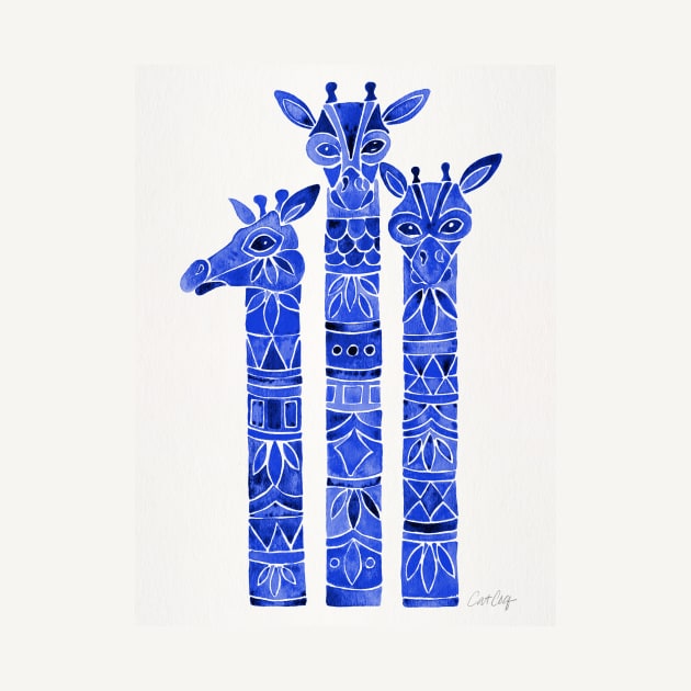 Giraffes navy by CatCoq