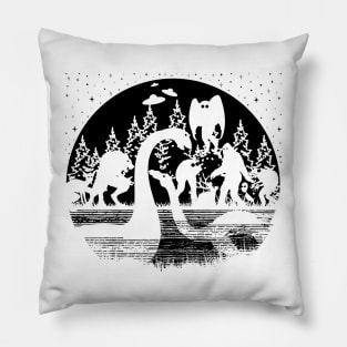 Cryptid Silhouette Pillow