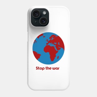 Red Earth Stop the War Phone Case