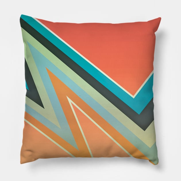 Color Bolt Pillow by collecteddesigns