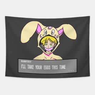 Bunnyboy easter day rpg gaming style retro Tapestry