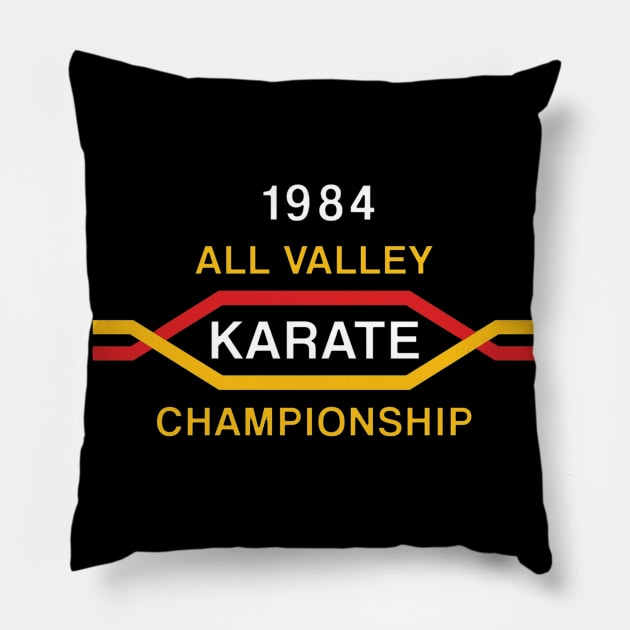 All Valley Karate Championship 1984 Pillow by Scar