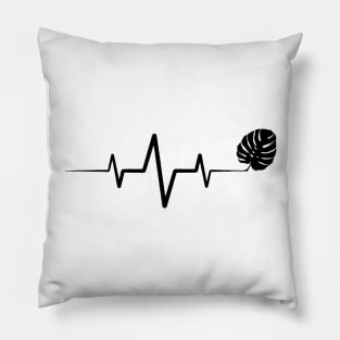 Plant Heartbeat- Monstera Pillow