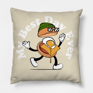 walking burger Pillow