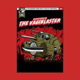 Funny Sci-Fi "Adventures Of The Vagiblaster" Retro Comic Parody T-Shirt