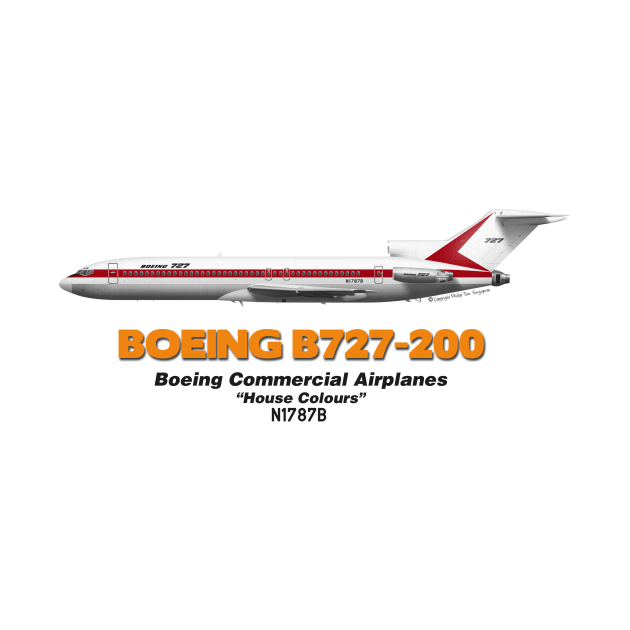 Boeing B727-200 - Boeing "House Colours" by TheArtofFlying