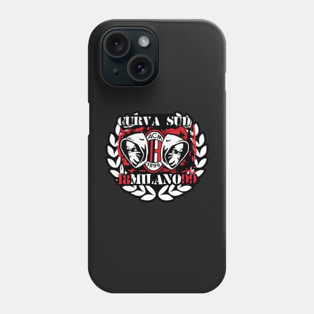 Curva sud milano Phone Case by lounesartdessin