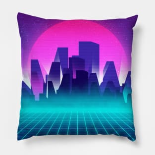 Outrun background Pillow