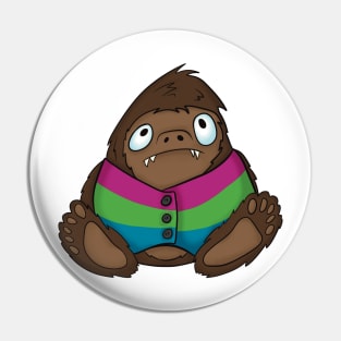 Pride Bigfoot Polysexual Vest Pin