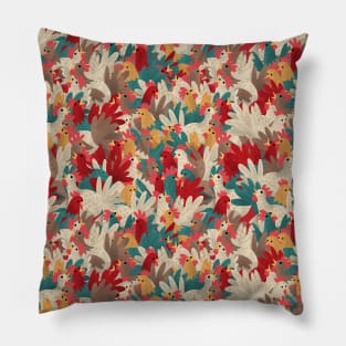 Cute Rooster Pattern Pillow